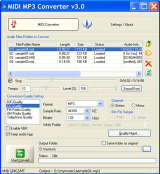 midi to mp3 converter free