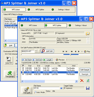 MP3 Splitter & Joiner 3.60 screenshot